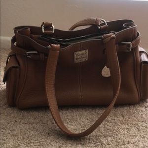 Leather camel purse